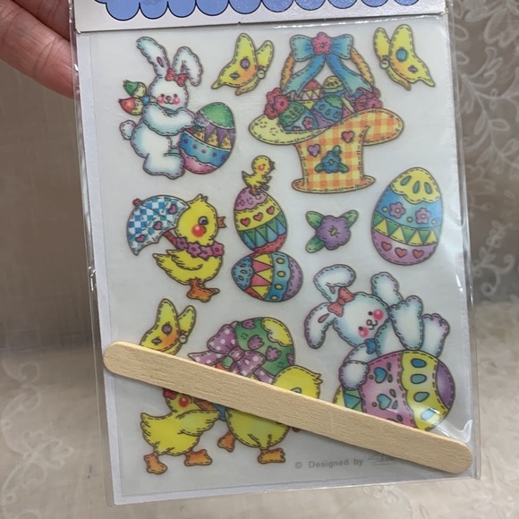 Vintage Made in Taiwan Easter Rub-ons designs 4 packs all different - Picture 8 of 11